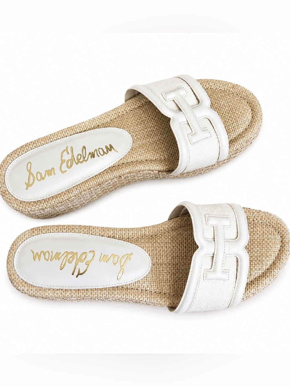 Sam Edelman Pauleena Espadrille Platform Wedge Slide Sandal size 8.5